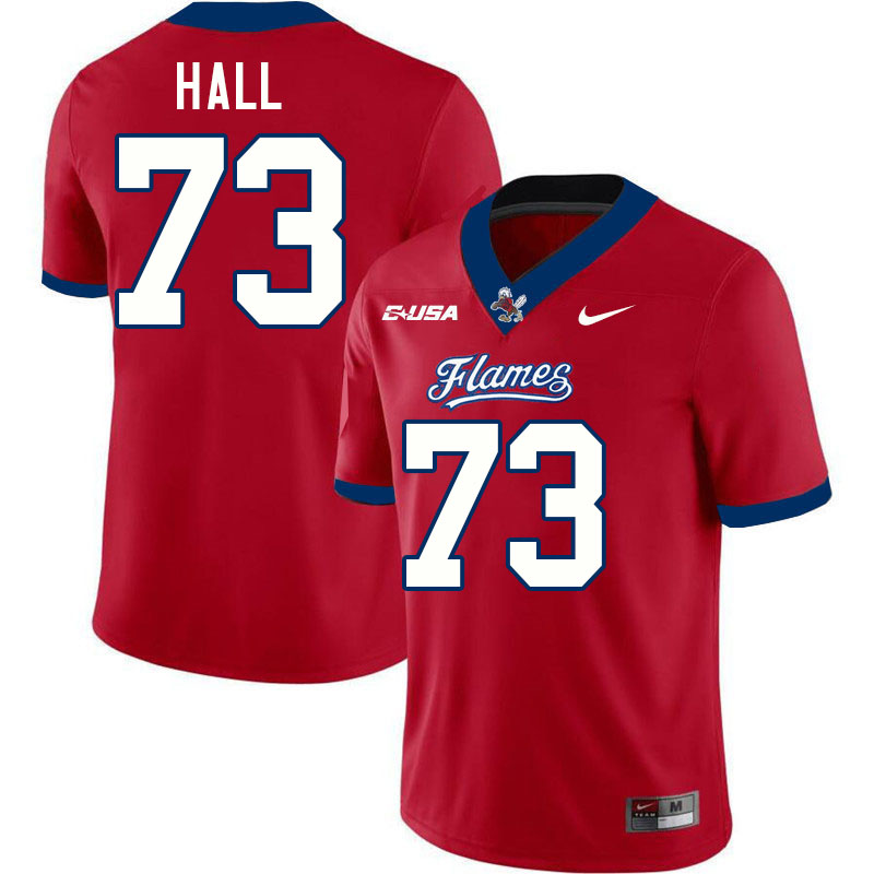 Liberty Flames #73 Jordan Hall College Football Jerseys Stitched-Red